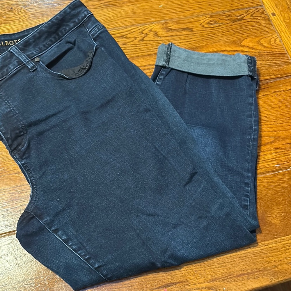 Talbots Blue Straight Jeans Classic Denim